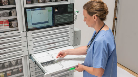 ADC Meds Cabinet with nurse